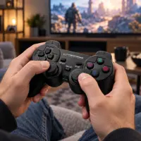 ESPERANZA WIRELESS GAMEPAD 2.4GHZ PS3/PC USB GLADIATOR BLACK – pilt 4