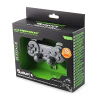 ESPERANZA WIRELESS GAMEPAD 2.4GHZ PS3/PC USB GLADIATOR BLACK – pilt 4