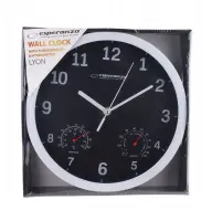ESPERANZA WALL CLOCK LYON BLACK – pilt 2