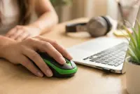 TITANUM WIRELESS 2.4GHZ OPTICAL MOUSE 3D USB VULTURE BLACK/GREEN – pilt 4