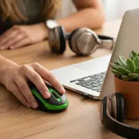 TITANUM WIRELESS 2.4GHZ OPTICAL MOUSE 3D USB VULTURE BLACK/GREEN – pilt 9