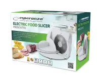 ESPERANZA ELECTRIC FOOD SLICER PROSCIUTTO 150W