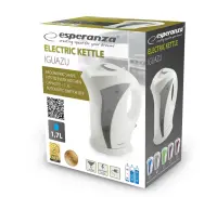 ESPERANZA ELECTRIC KETTLE IGUAZU 1.7 L WHITE/GRAY – pilt 3
