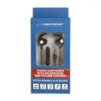 ESPERANZA EAPRHONES WITH MICROPHONE AND VOLUME CONTROL EH200K – pilt 2