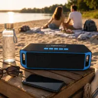 ESPERANZA BT SPEAKER FM FOLK BLACK/BLUE – pilt 2
