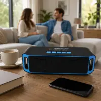 ESPERANZA BT SPEAKER FM FOLK BLACK/BLUE – pilt 8