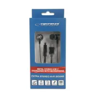 ESPERANZA METAL EAPRHONES WITH MICROPHONE USB-C EH204K – pilt 3