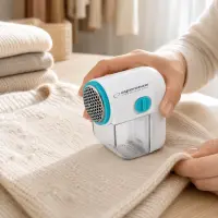 ESPERANZA LINT REMOVER CUDDLY WHITE-TURQUOISE – pilt 2