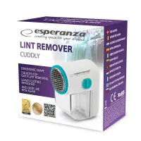 ESPERANZA LINT REMOVER CUDDLY WHITE-TURQUOISE – pilt 2