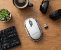 EXTREME WIRELESS 2.4GHZ OPTICAL MOUSE 3D USB HARRIER WHITE – pilt 3
