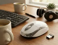 EXTREME WIRELESS 2.4GHZ OPTICAL MOUSE 3D USB HARRIER WHITE – pilt 5
