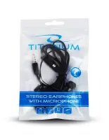 TITANUM STEREO EARPHONES WITH MICROPHONE TH109K BLACK