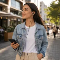 TITANUM STEREO EARPHONES WITH MICROPHONE TH109K BLACK – pilt 5
