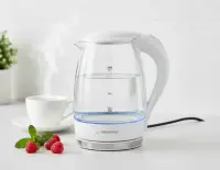 ESPERANZA ELECTRIC GLASS KETTLE WITH LED LIGHT SALTO ANGEL 1.7 L WHITE