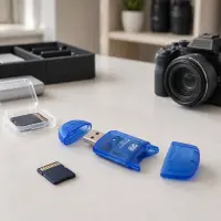 TITANUM TA101B SDHC USB 2.0 CARD READER BLUE – pilt 4