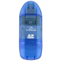 TITANUM TA101B SDHC USB 2.0 CARD READER BLUE – pilt 10