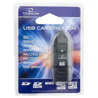 TITANUM TA101K SDHC USB 2.0 CARD READER BLACK