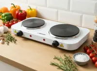 ESPERANZA ELECTRIC HOT PLATE YELLOWSTONE WHITE 2500W – pilt 3