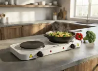 ESPERANZA ELECTRIC HOT PLATE YELLOWSTONE WHITE 2500W – pilt 6