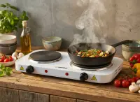 ESPERANZA ELECTRIC HOT PLATE YELLOWSTONE WHITE 2500W – pilt 9