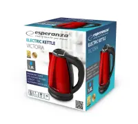 ESPERANZA ELECTRIC KETTLE VICTORIA 1.8 L RED