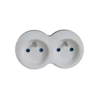 ESPERANZA ELEC. SOCKET SPLITTER 2 SOCKET WHITE/GREY