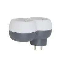 ESPERANZA ELEC. SOCKET SPLITTER 2 SOCKET WHITE/GREY – pilt 3