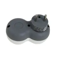 ESPERANZA ELEC. SOCKET SPLITTER 2 SOCKET WHITE/GREY – pilt 4