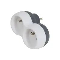 ESPERANZA ELEC. SOCKET SPLITTER 2 SOCKET WHITE/GREY – pilt 5