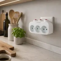 ESPERANZA ELEC. SOCKET SPLITTER 3 SOCKETS SWITCH WHITE