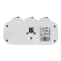 ESPERANZA ELEC. SOCKET SPLITTER 3 SOCKETS SWITCH WHITE – pilt 3