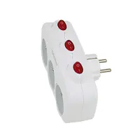 ESPERANZA ELEC. SOCKET SPLITTER 3 SOCKETS SWITCH WHITE – pilt 8