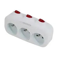 ESPERANZA ELEC. SOCKET SPLITTER 3 SOCKETS SWITCH WHITE – pilt 9