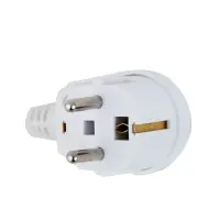 ESPERANZA ANGLED PLUG WITH GROUNDING WHITE – pilt 2