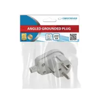 ESPERANZA ANGLED PLUG WITH GROUNDING WHITE – pilt 5