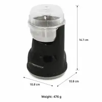 ESPERANZA COFFEE GRINDER LUGO BLACK – pilt 9
