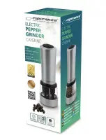 ESPERANZA 2-IN-1 PEPPER GRINDER CAYENNE STAINLESS STEEL – pilt 2