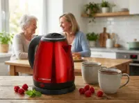 ESPERANZA ELECTRIC KETTLE PARANA 1.0 L RED – pilt 4