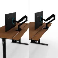 Arozzi Electric Standing Desk | Arena Nordico | Walnut – pilt 12