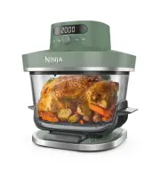 NINJA 5-in-1 XL Glass Air Fryer | AS090EUGN Crispi Pro | Power 2050 W | Capacity 5.7 L | Moss Green