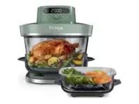 NINJA 5-in-1 XL Glass Air Fryer | AS090EUGN Crispi Pro | Power 2050 W | Capacity 5.7 L | Moss Green – pilt 2