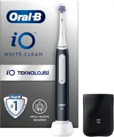 Oral-B Electric Toothbrush | iO White Clean | Rechargeable | For adults | Number of brush heads included 1 | Number of teeth brushing modes 2 | Black/White