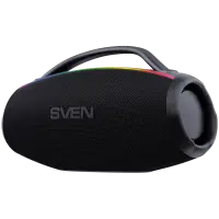 2.1 portable speaker SVEN PS-399, black, power output 50+2x25W (RMS), Auracast, Waterproof (IPx5), TWS, Bluetooth, USB, lithium battery