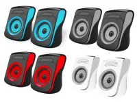 ESPERANZA USB STEREO SPEAKERS 2.0 FLAMENCO BLACK/RED