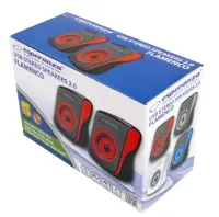 ESPERANZA USB STEREO SPEAKERS 2.0 FLAMENCO BLACK/RED – pilt 2
