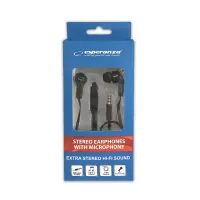 ESPERANZA STEREO EARPHONES WITH MICROPHONE EH196 BLACK – pilt 3