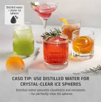 Caso Ice Ball Maker | IceBall Pro | Power 130 W | Capacity 1.3 L | Matt Black – pilt 6