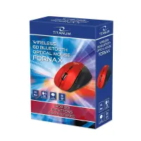 TITANUM WIRELESS BLUETOOTH OPTICAL MOUSE 6D FORNAX RED