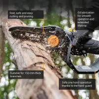 Batavia B.V. | Chainsaw | 18V Nexxsaw Cordless Brushless One-Hand V3 Ultra, Without Battery and Charger | 17.78 cm