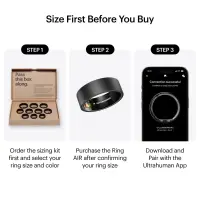 Ultrahuman | Ring Air | Matte Grey | Size 11 | Smart Ring – pilt 4